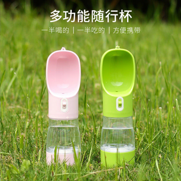 New multifunctional pet cups pet food utensils dog hanging cups portable drinking fountains