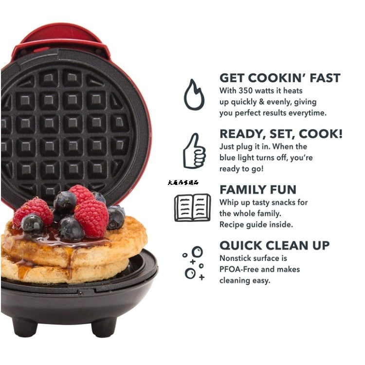 New product MINI MAKE WAFFLE mini waffle electric baking pan household children mini baking cake machine