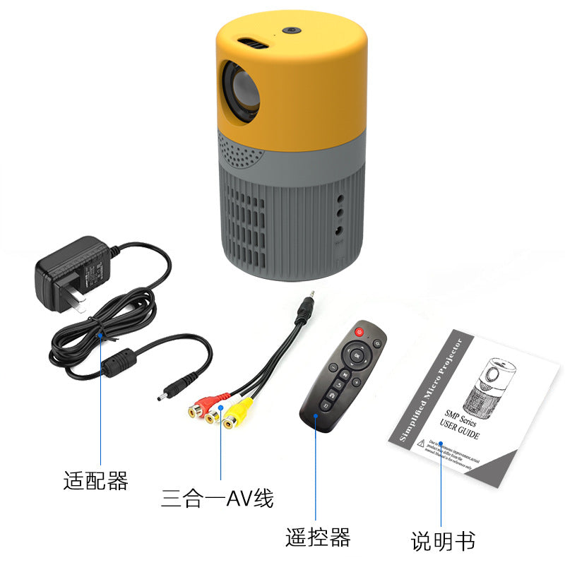 Yitan cross-border factory new product YT400 home high-definition projector mini micro portable mobile phone projector