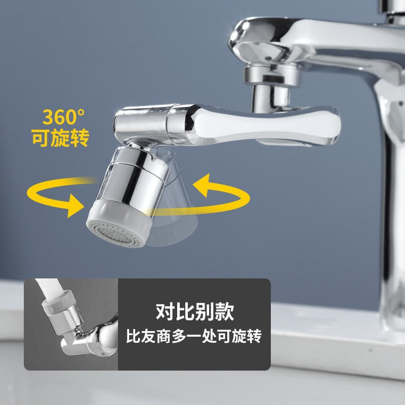 Robotic arm faucet extender universal water outlet multi-function adapter bathroom wash basin splash head