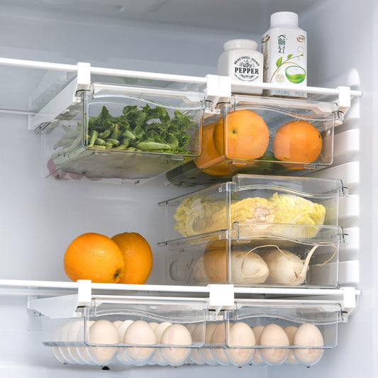 Drawer refrigerator storage box food fruit storage box egg rack egg tray household plastic fresh-keeping box