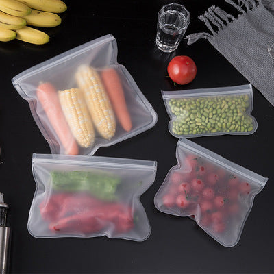 Sealed bag fresh food packaging bag self-sealing household plastic bag thickened refrigerator storage frozen sub-bag preservation