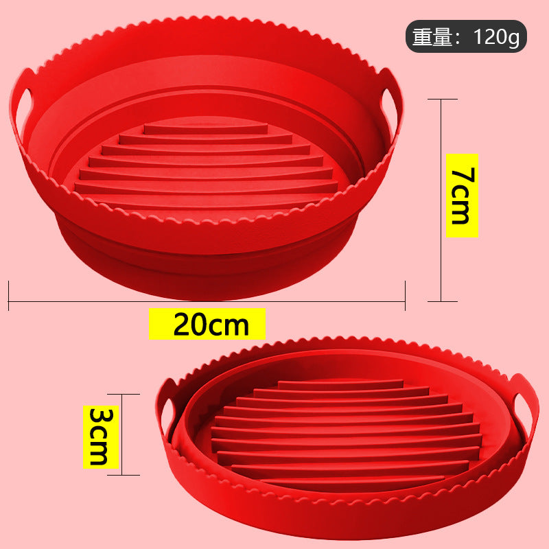 Air Fryer Silicone Pot Multifunctional Lined Fryer Grill Pan