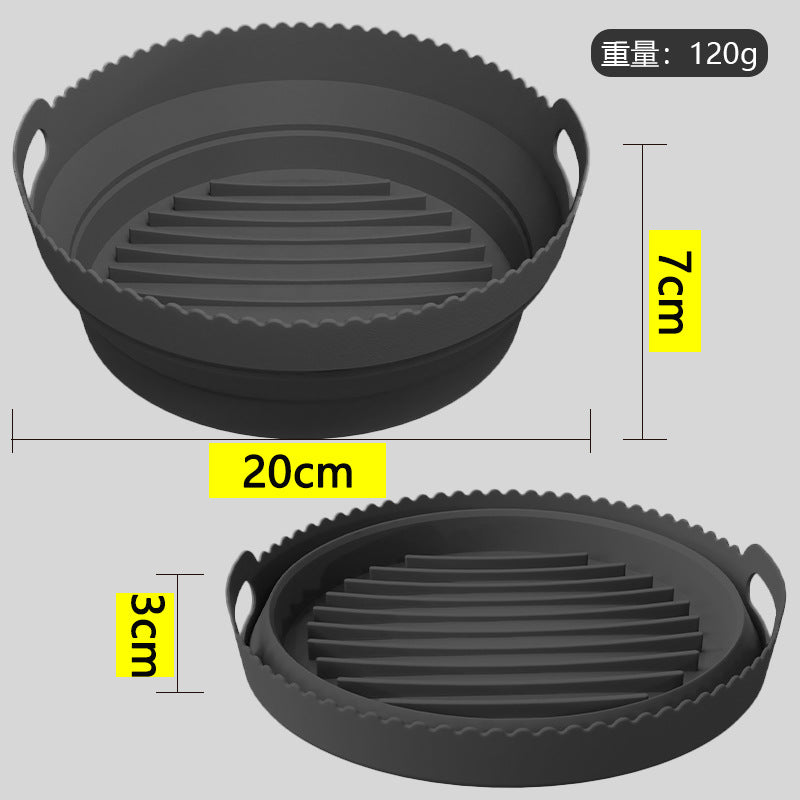 Air Fryer Silicone Pot Multifunctional Lined Fryer Grill Pan