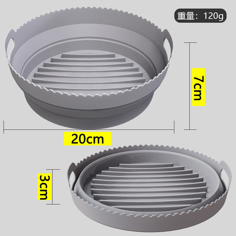 Air Fryer Silicone Pot Multifunctional Lined Fryer Grill Pan