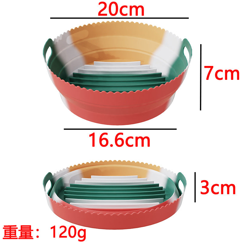 Air Fryer Silicone Pot Multifunctional Lined Fryer Grill Pan